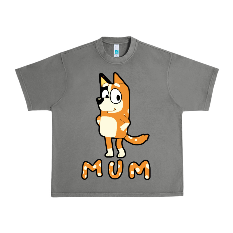 Bluey Mom Urban Heavy Tee by linhVisuals | Teevron
