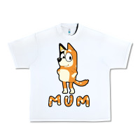 White bluey mom Urban Heavy Tee - linhVisuals