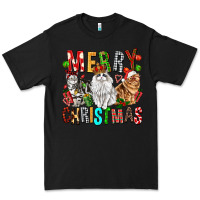 Black Merry christmas cats Premium Tee - FaDigitalArtStudio