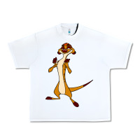White Timon Funny Urban Heavy Tee - linhVisuals