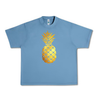 Pebble Blue gold pineapple Urban Heavy Tee - linhVisuals
