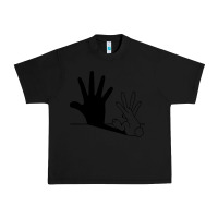 Black rabbit hand shadow Urban Heavy Tee - linhVisuals