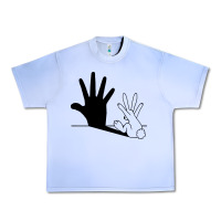 Grape Ice rabbit hand shadow Urban Heavy Tee - linhVisuals