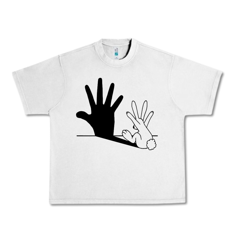 Rabbit Hand Shadow Urban Heavy Tee by linhVisuals | Teevron