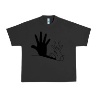 Pigment Black rabbit hand shadow Urban Heavy Tee - linhVisuals