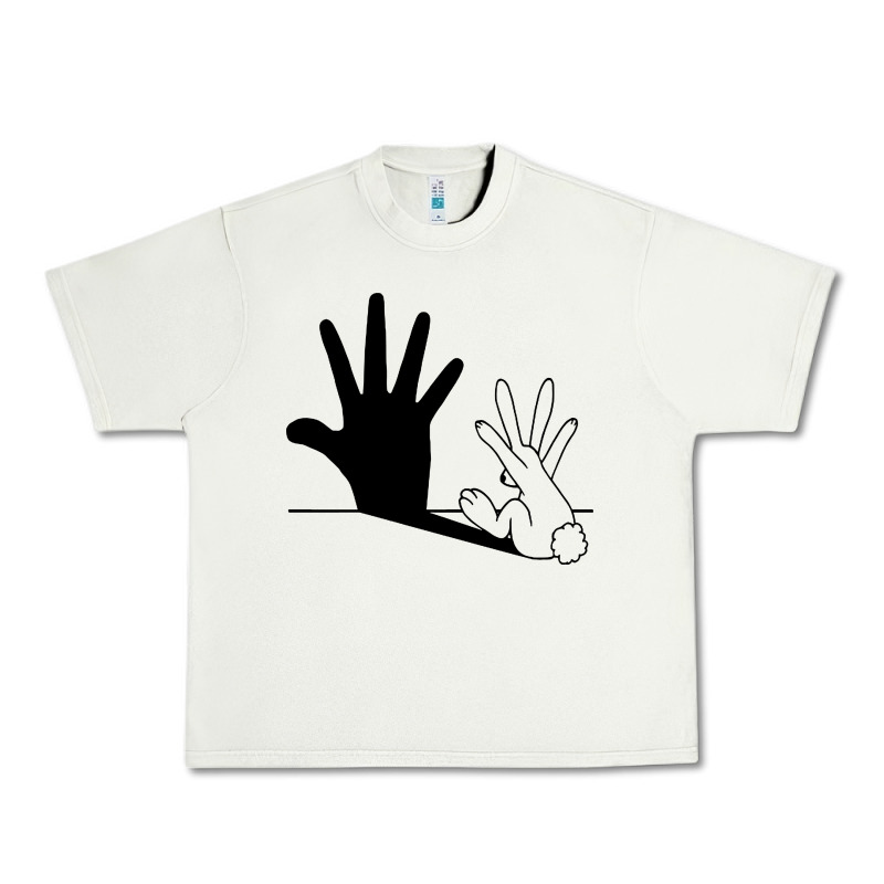 Rabbit Hand Shadow Urban Heavy Tee by linhVisuals | Teevron