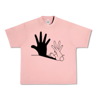 Salmon rabbit hand shadow Urban Heavy Tee - linhVisuals