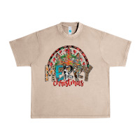 French Oak Merry Christmas Urban Heavy Tee - CowhideDigitalArt