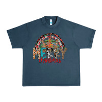 Midnight Navy Merry Christmas Urban Heavy Tee - CowhideDigitalArt