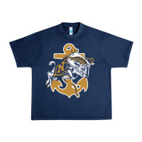 Navy navy midshipmen Urban Heavy Tee - linhVisuals