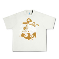 Pistachio navy midshipmen Urban Heavy Tee - linhVisuals
