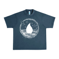 Midnight Navy magic  the gathering kaldheim islands symbol Urban Heavy Tee - linhVisuals