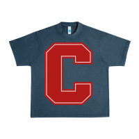 Midnight Navy cornell big red Urban Heavy Tee - linhVisuals