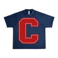 Navy cornell big red Urban Heavy Tee - linhVisuals