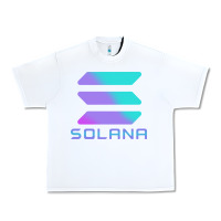White solana cryptocurrency solana Urban Heavy Tee - linhVisuals