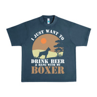 Midnight Navy boxer beer dog lover t  shirt boxer beer dog lover t  shirt Urban Heavy Tee - linhVisuals