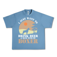 Pebble Blue boxer beer dog lover t  shirt boxer beer dog lover t  shirt Urban Heavy Tee - linhVisuals