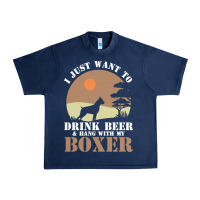 Navy boxer beer dog lover t  shirt boxer beer dog lover t  shirt Urban Heavy Tee - linhVisuals