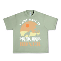 Oil Green boxer beer dog lover t  shirt boxer beer dog lover t  shirt Urban Heavy Tee - linhVisuals