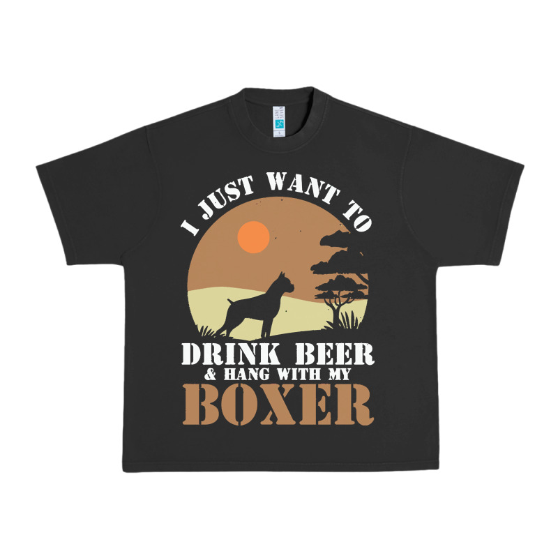 Boxer Beer Dog Lover T  Shirt Boxer Beer Dog Lover T  Shirt Urban Heavy Tee by linhVisuals | Teevron