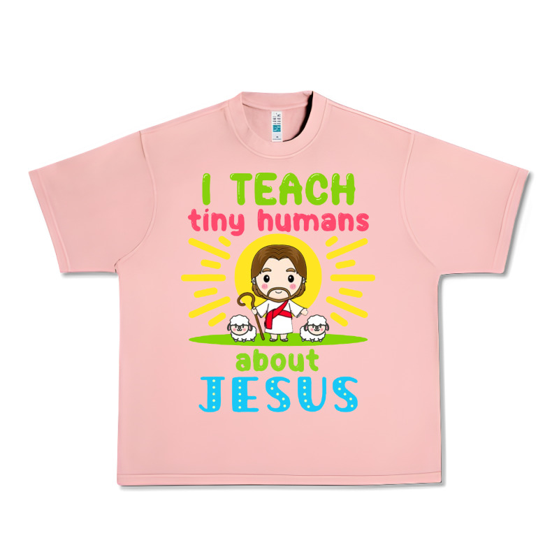 I Teach Tiny Humans About Jesus Urban Heavy Tee by linhVisuals | Teevron