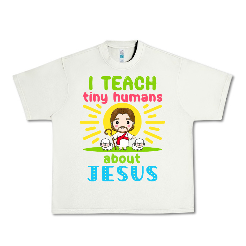 I Teach Tiny Humans About Jesus Urban Heavy Tee by linhVisuals | Teevron