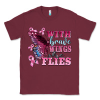 Burgundy with brave wings she flies Classic Tee - BarkalooDesign