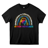 Black Autism Awareness rainbow Heavy Core Tee - FaDigitalArtStudio