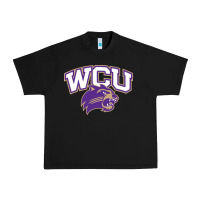 Black western carolina catamounts Urban Heavy Tee - linhVisuals