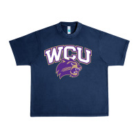 Navy western carolina catamounts Urban Heavy Tee - linhVisuals