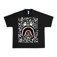 Black Bape Shark Army Urban Heavy Tee - linhVisuals