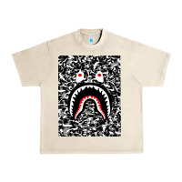 Sandshell Bape Shark Army Urban Heavy Tee - linhVisuals