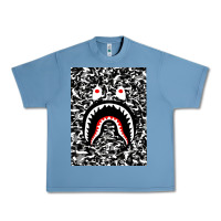 Pebble Blue Bape Shark Army Urban Heavy Tee - linhVisuals