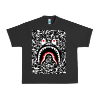 Pigment Black Bape Shark Army Urban Heavy Tee - linhVisuals