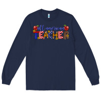Navy all american teacher Long Sleeve Tee - Artiststas