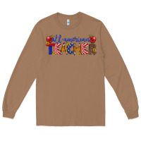 Toasted Coconut all american teacher Long Sleeve Tee - Artiststas