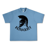 Pebble Blue democracy Urban Heavy Tee - linhVisuals