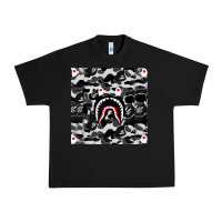 Black Bape Shark Army Urban Heavy Tee - linhVisuals