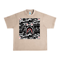 French Oak Bape Shark Army Urban Heavy Tee - linhVisuals