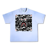 Grape Ice Bape Shark Army Urban Heavy Tee - linhVisuals