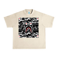 Sandshell Bape Shark Army Urban Heavy Tee - linhVisuals