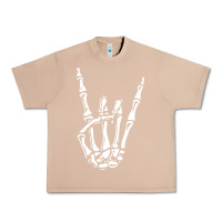 Burro rock on skeleton hand Urban Heavy Tee - linhVisuals