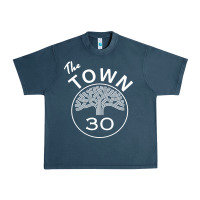 Midnight Navy the town Urban Heavy Tee - linhVisuals