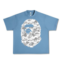 Pebble Blue Gorilla Head Shot Urban Heavy Tee - linhVisuals