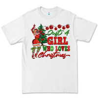 White Just A Girl Who Loves Christmas Premium Tee - FaDigitalArtStudio