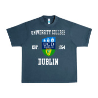 Midnight Navy university college dublin Urban Heavy Tee - linhVisuals