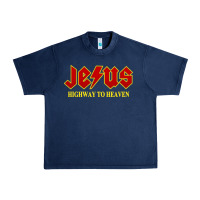 Jesus Rocks Highway To Heaven Urban Heavy Tee | Teevron