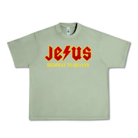 Oil Green jesus rocks highway to heaven Urban Heavy Tee - linhVisuals