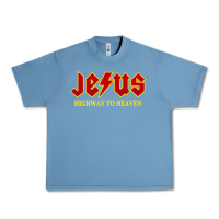 Pebble Blue jesus rocks highway to heaven Urban Heavy Tee - linhVisuals