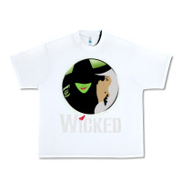 White vintage musical wicked Urban Heavy Tee - linhVisuals